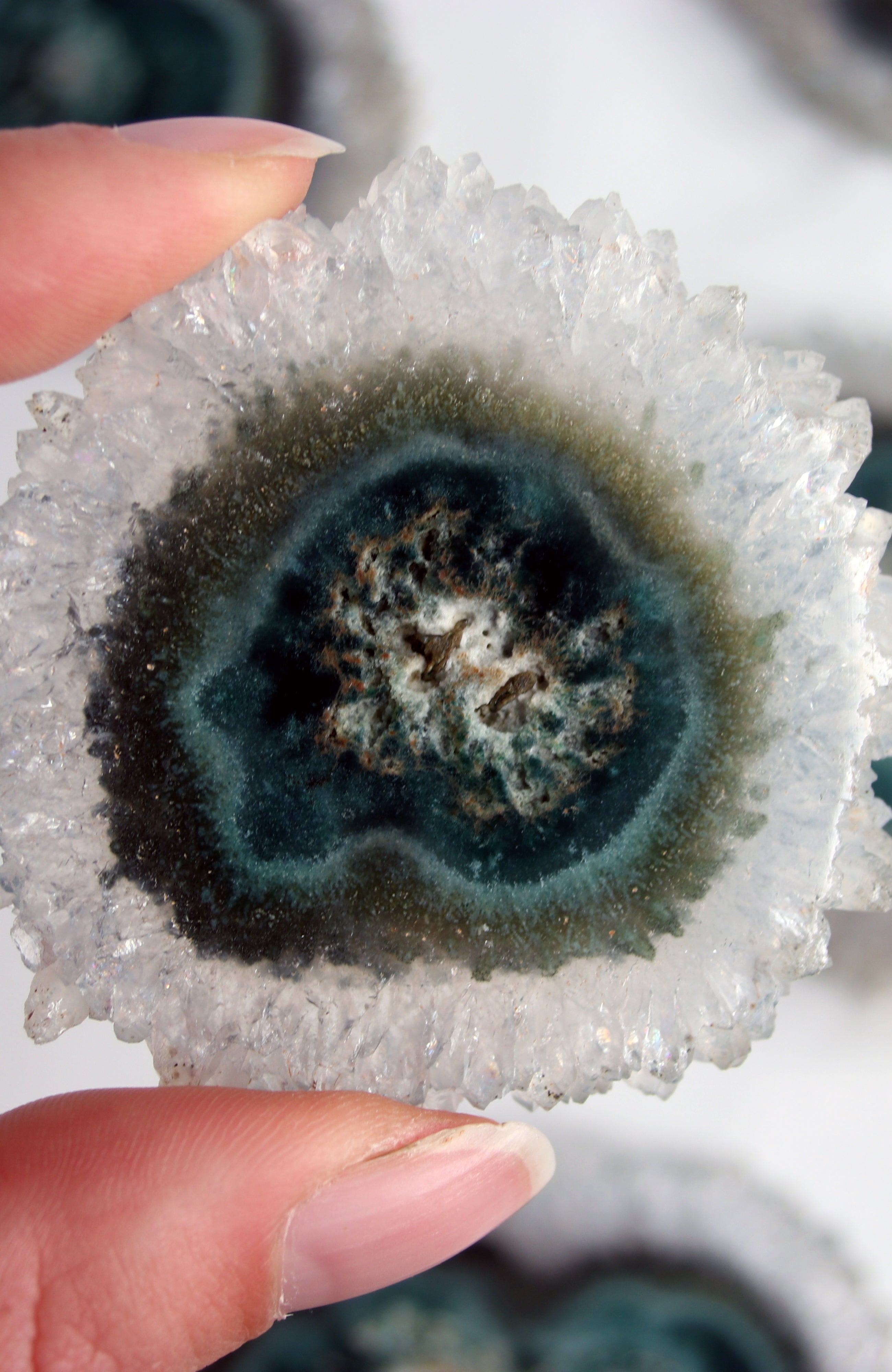 Green Amethyst Flower (Stalactite)